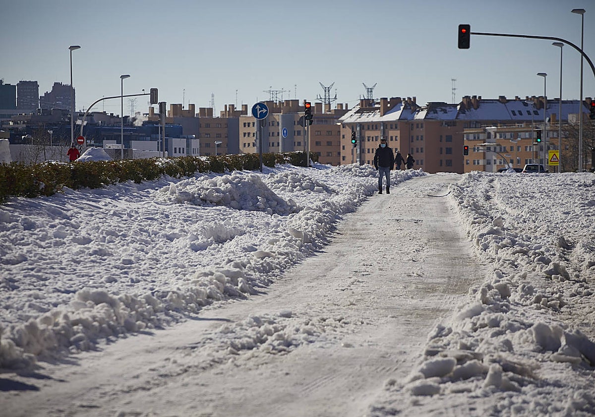 Madrid, durante el episodio de 'Filomena'