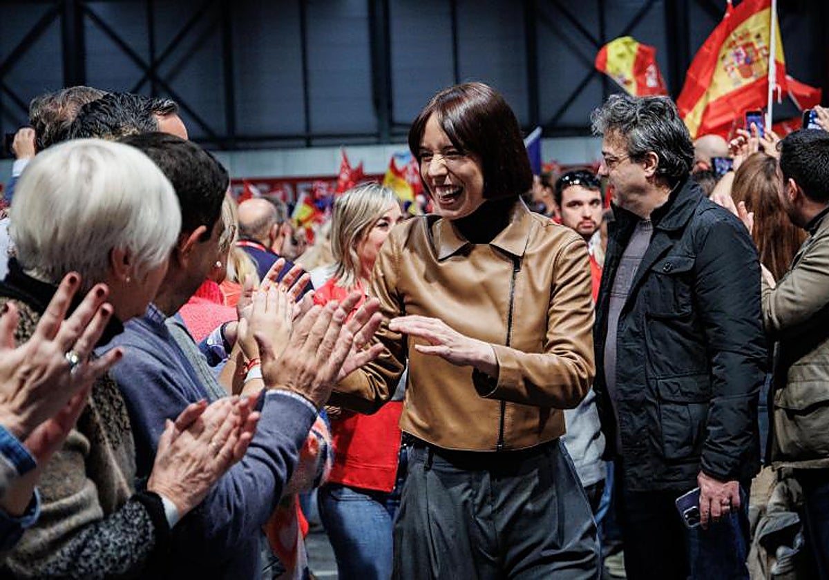 La ministra de Ciencia, Innovación y Universidades, Diana Morant en un acto del PSOE en Ifema