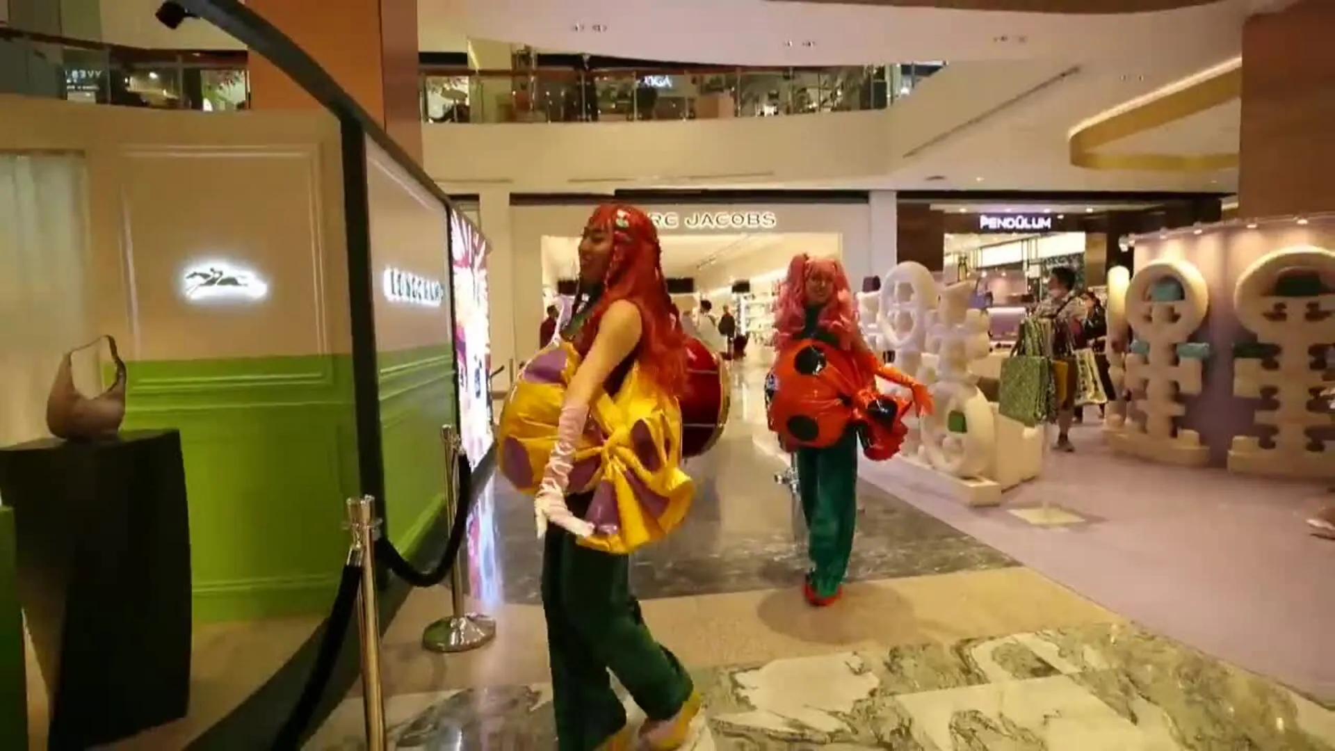 Pokémon Themed Christmas Decorations at Central World Shopping Center in Bangkok