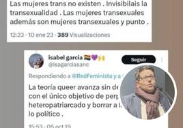 «Las mujeres trans no existen. Son transexuales y punto»: la colección de tuits de Isabel García que abre las carnes al colectivo