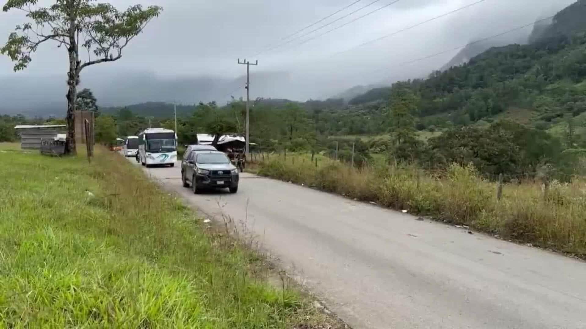 Caravana Llega Al Sur De Mexico Para 30 Aniversario Del EZLN