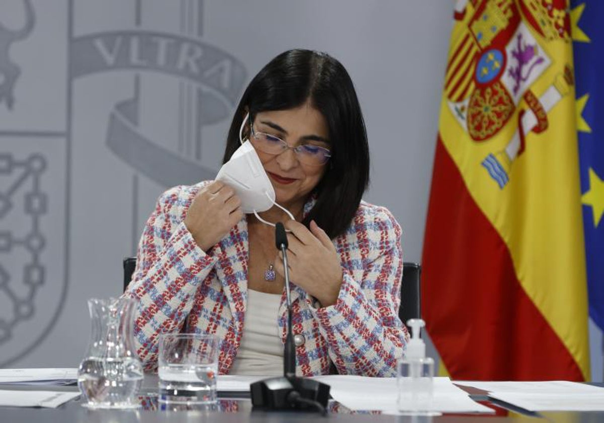 Carolina Darias, durante su etapa como ministra de Sanidad