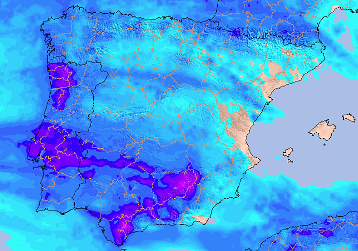 Este lunes seguirá lloviendo de forma generalizada en muchas zonas de España