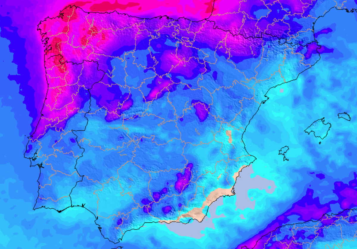 La Aemet avisa de la llegada de la borrasca Louis a España: lluvia, frío y nieve en estas zonas