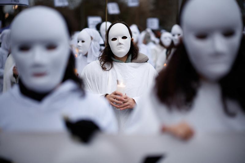 Manifestación abolicionista en Madrid por el 8M