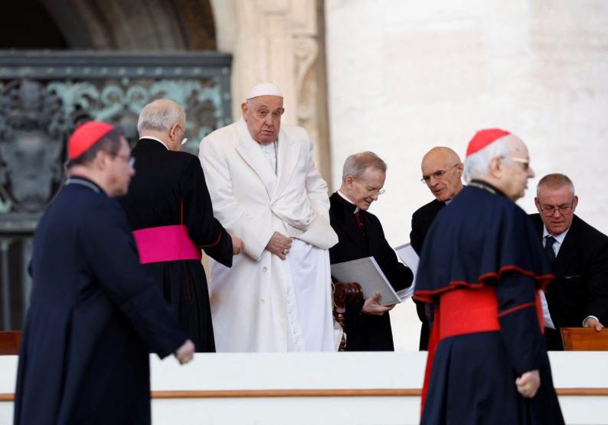 El Papa Francisco en una reciente audiencia general en la plaza de San Pedro