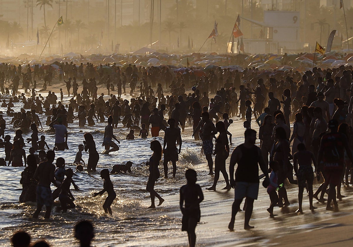 Las altas temperaturas impactaron de lleno en Río de Janeiro, Brasil