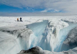 La mayor lengua flotante de hielo de Groenlandia se derrite