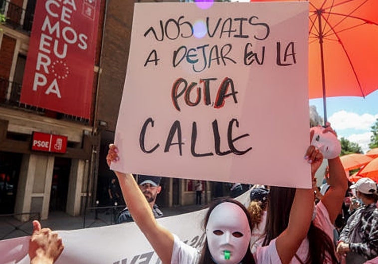 Protesta de la plataforma Stop Abolición