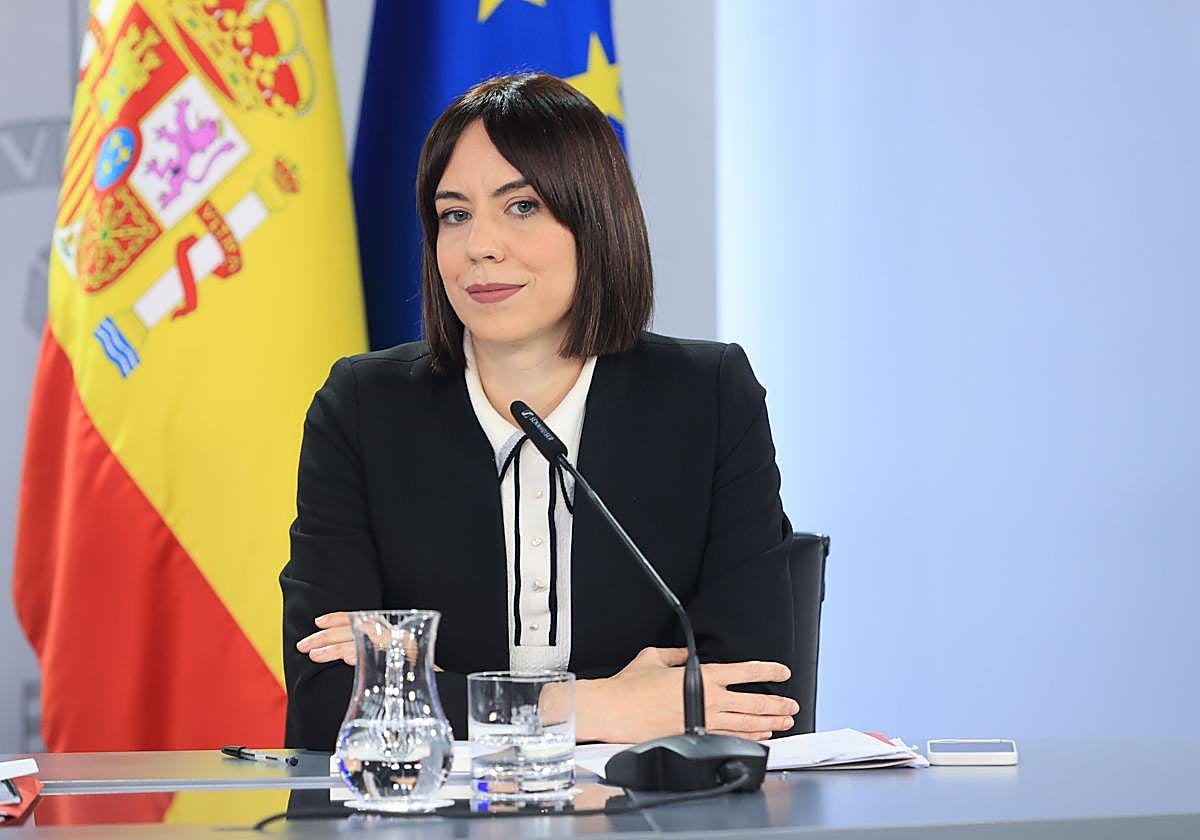 La ministra de Ciencia, Innovación y Universidades, Diana Morant, este martes en la rueda de prensa tras el Consejo de Ministros