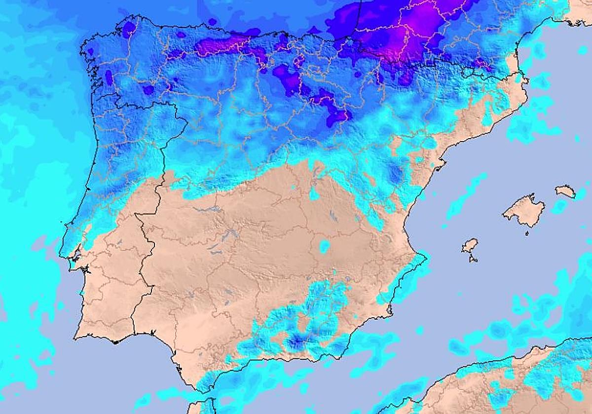 La Aemet da la fecha en la que llega un nuevo frente de lluvias y frío a España