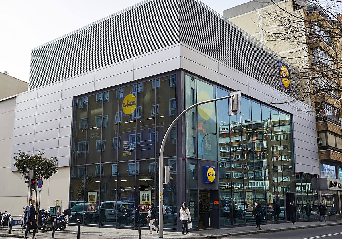 Imagen de un Lidl en el barrio de la Guindalera, Madrid