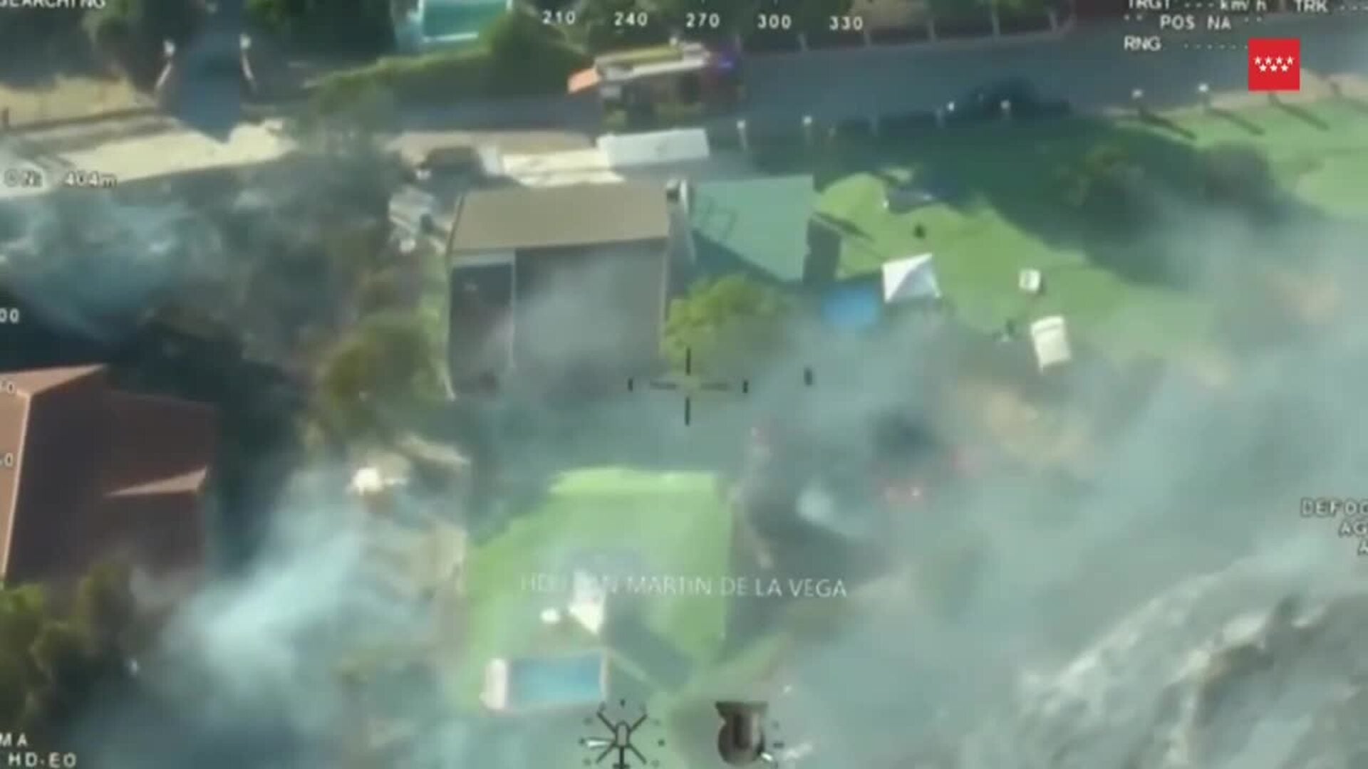 Controlado el incendio de San Martín de la Vega (Madrid)