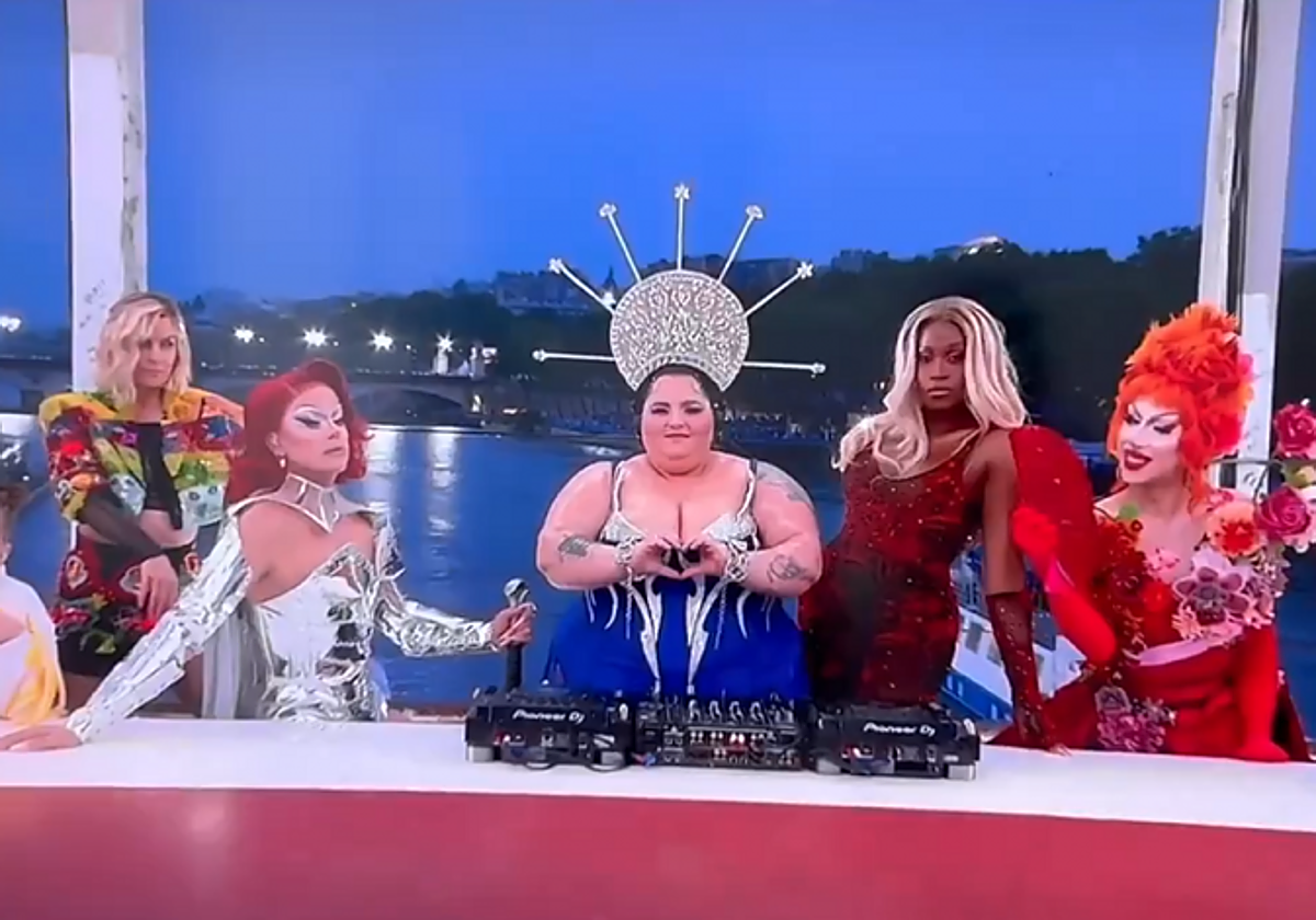 Representación de la Última Cena en la inauguración de los Juegos Olímpicos