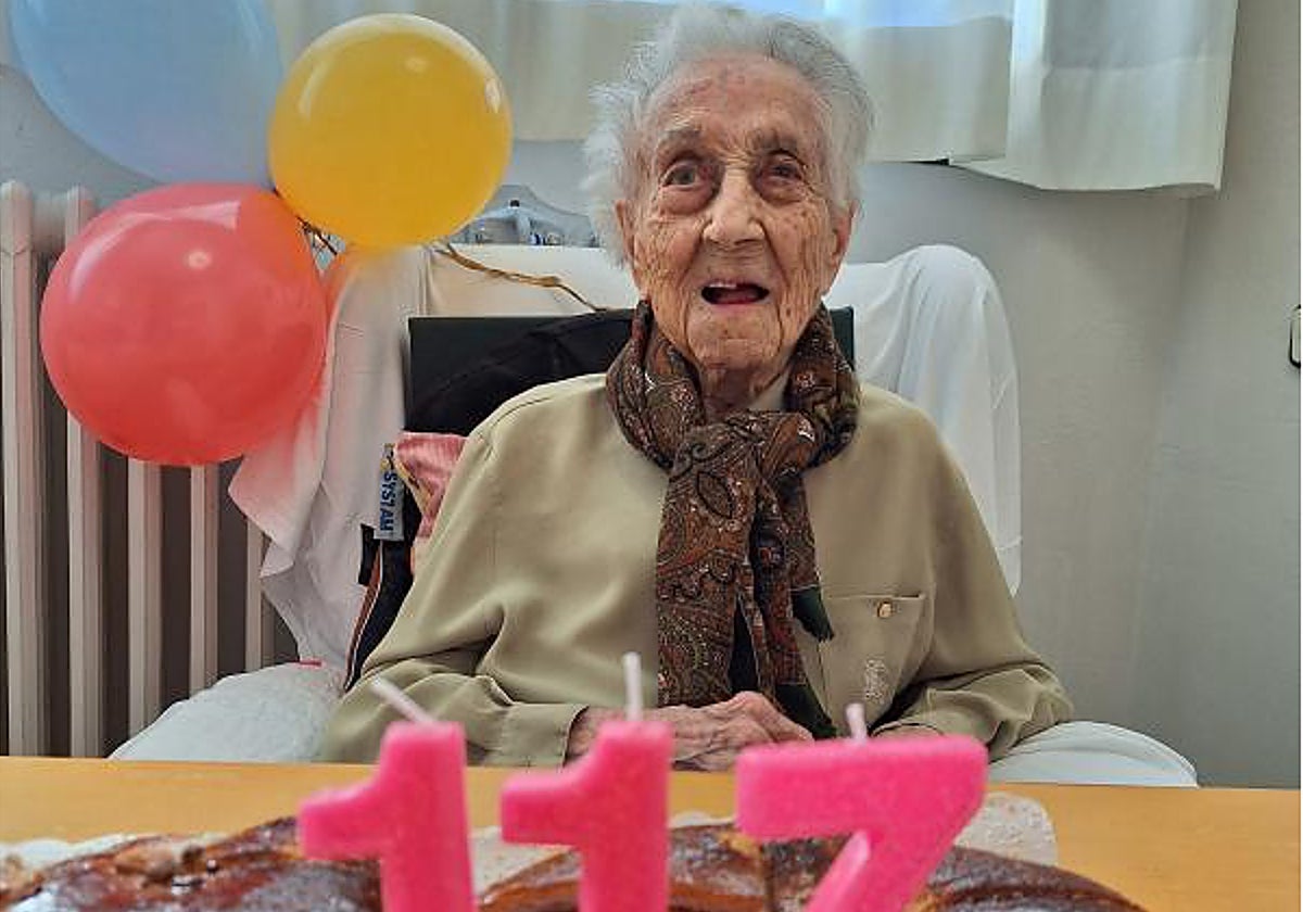 Maria, celebrando su 117 anversario, el pasado mes de abril