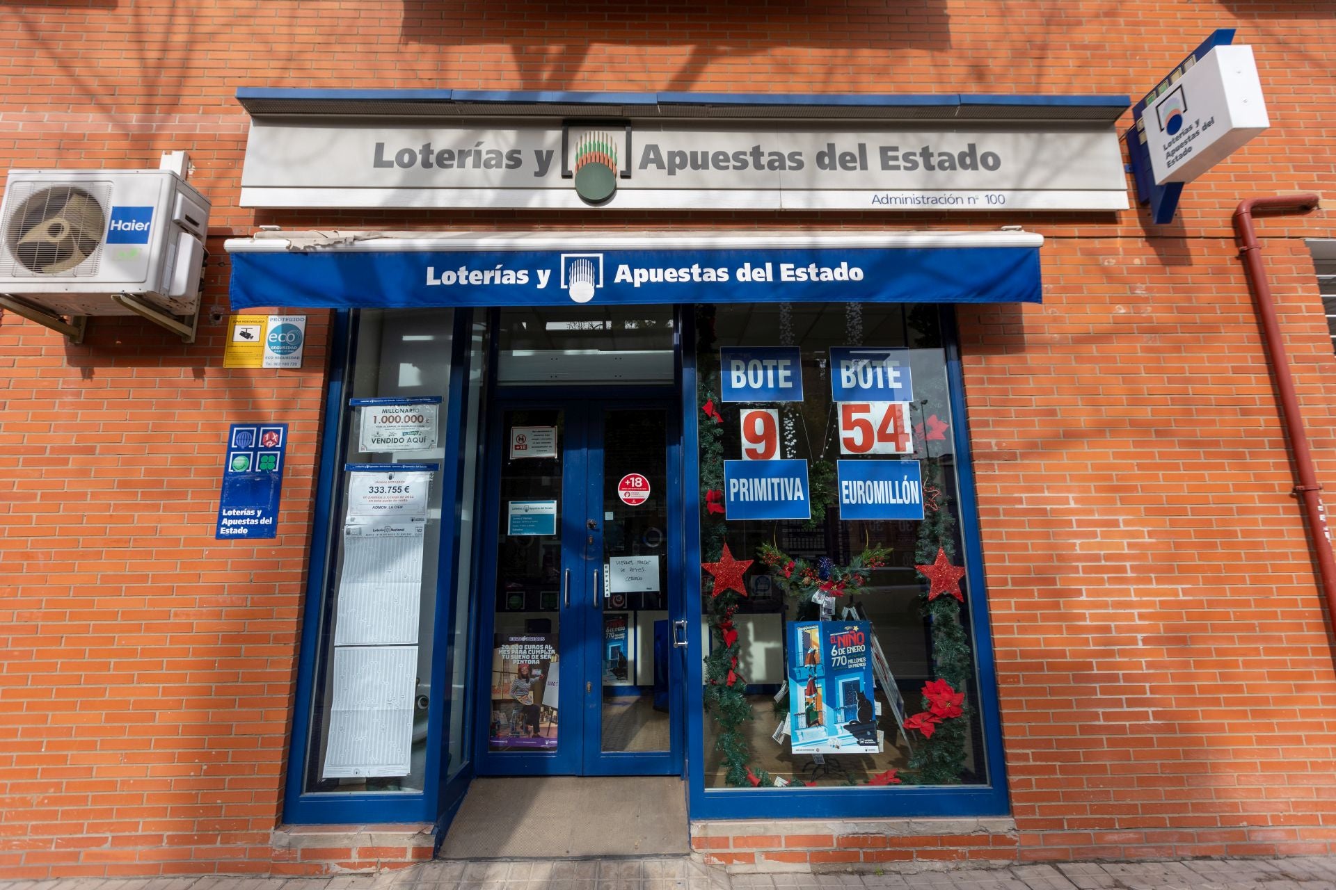 Una administración de lotería en una imagen de archivo