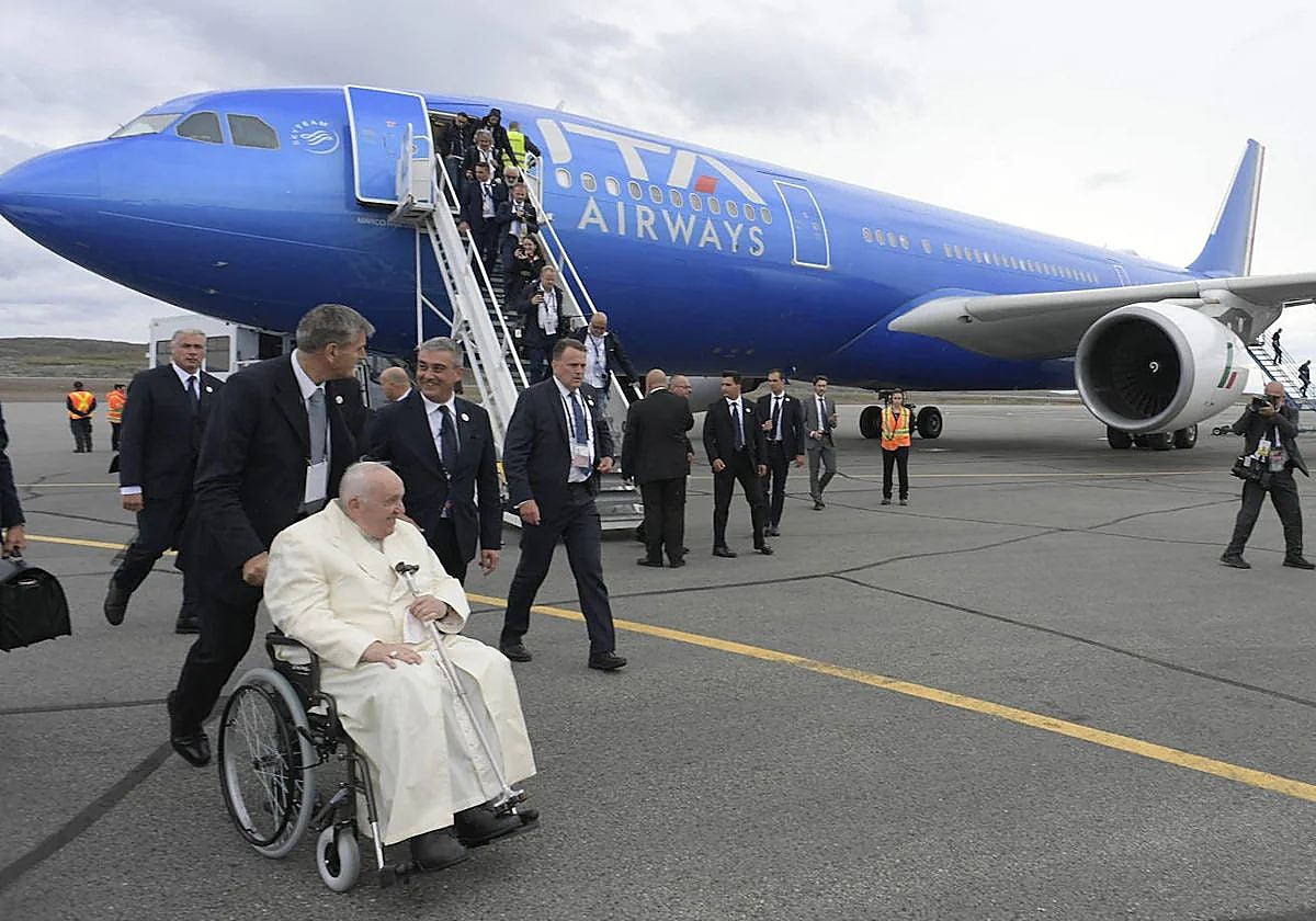 El Papa en su visita a Canadá en Julio de 2022