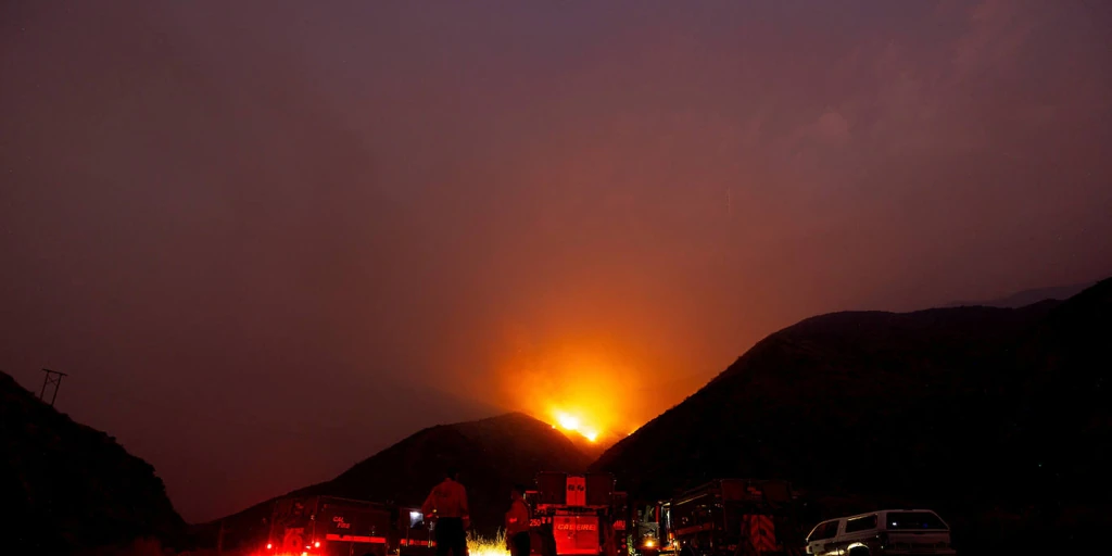 More than 4,500 families evacuated due to a wildfire in Southern California