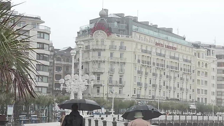 Tiempo otoñal en San Sebastián