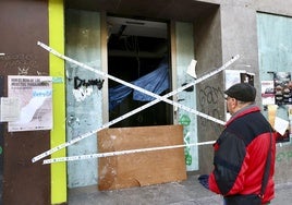 Dos detenidos por la muerte violenta de dos personas tras un incendio en una sucursal de un banco abandonado en Logroño