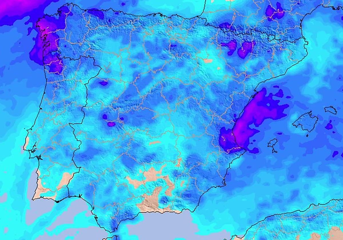 La Aemet avisa de la entrada de un nuevo frente de lluvias a España: las zonas afectadas por estas tormentas