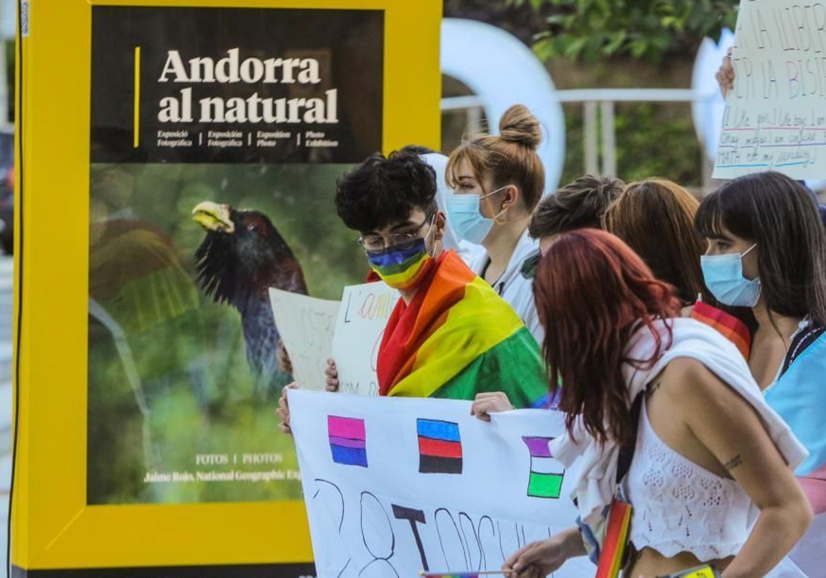 Manifetación LGBTI en Andorra, en una imagen de archivo