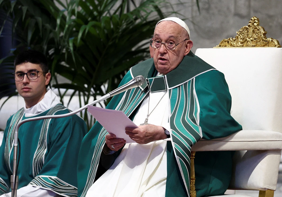 El Papa Francisco en la clausura del sínodo en la basílica de San Pedro