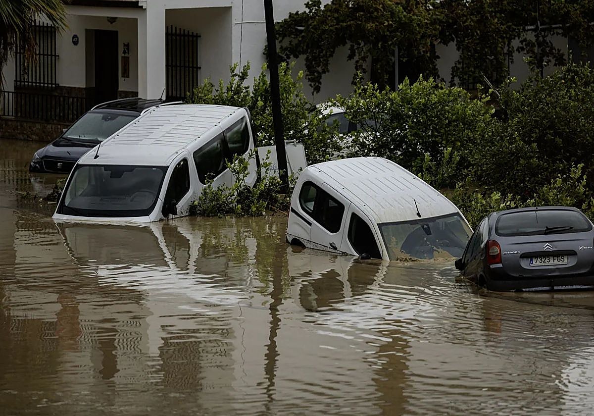 Efectos del temporal en málaga