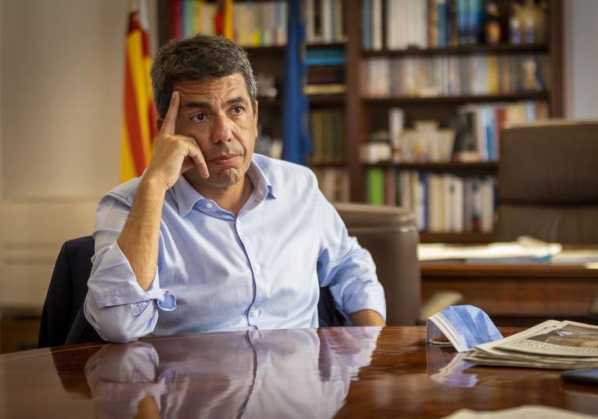 El presidente de la Generalitat, Carlos Mazón