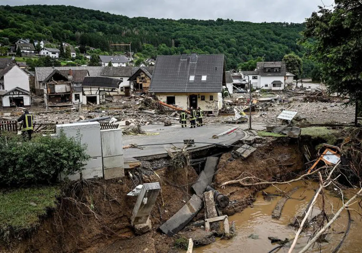 Los daños en Schuld (Alemania), tras las inundaciones de 2021