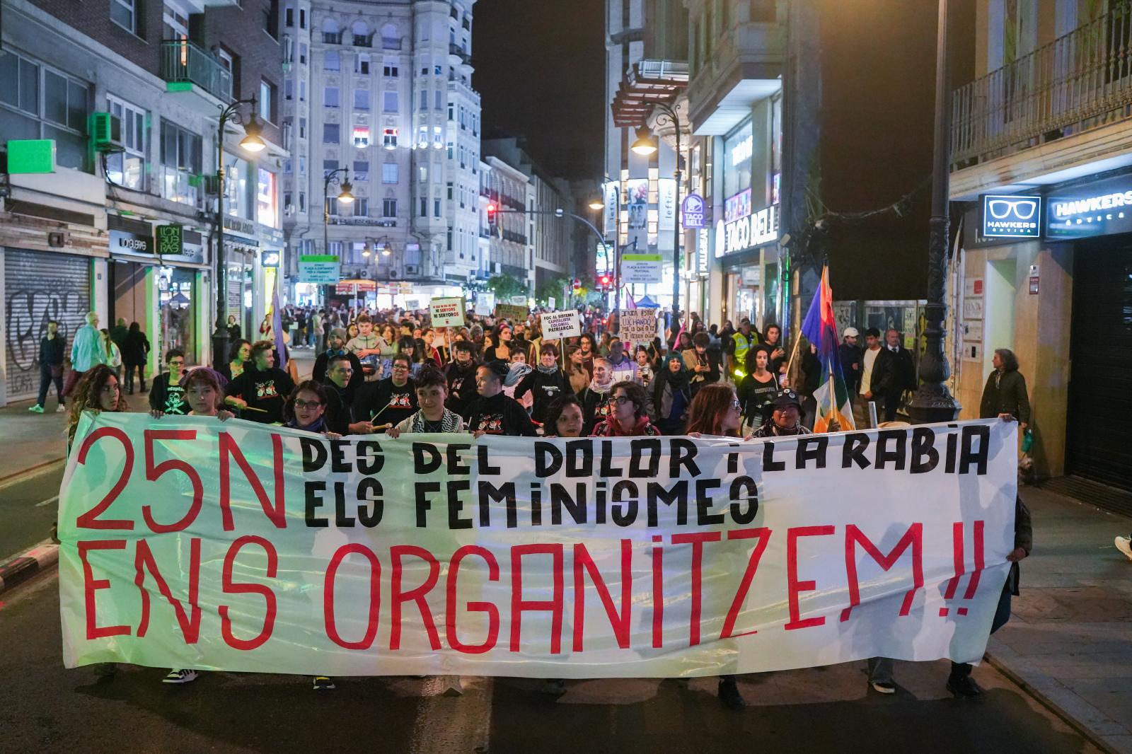 La manifestación del 25N, en imágenes