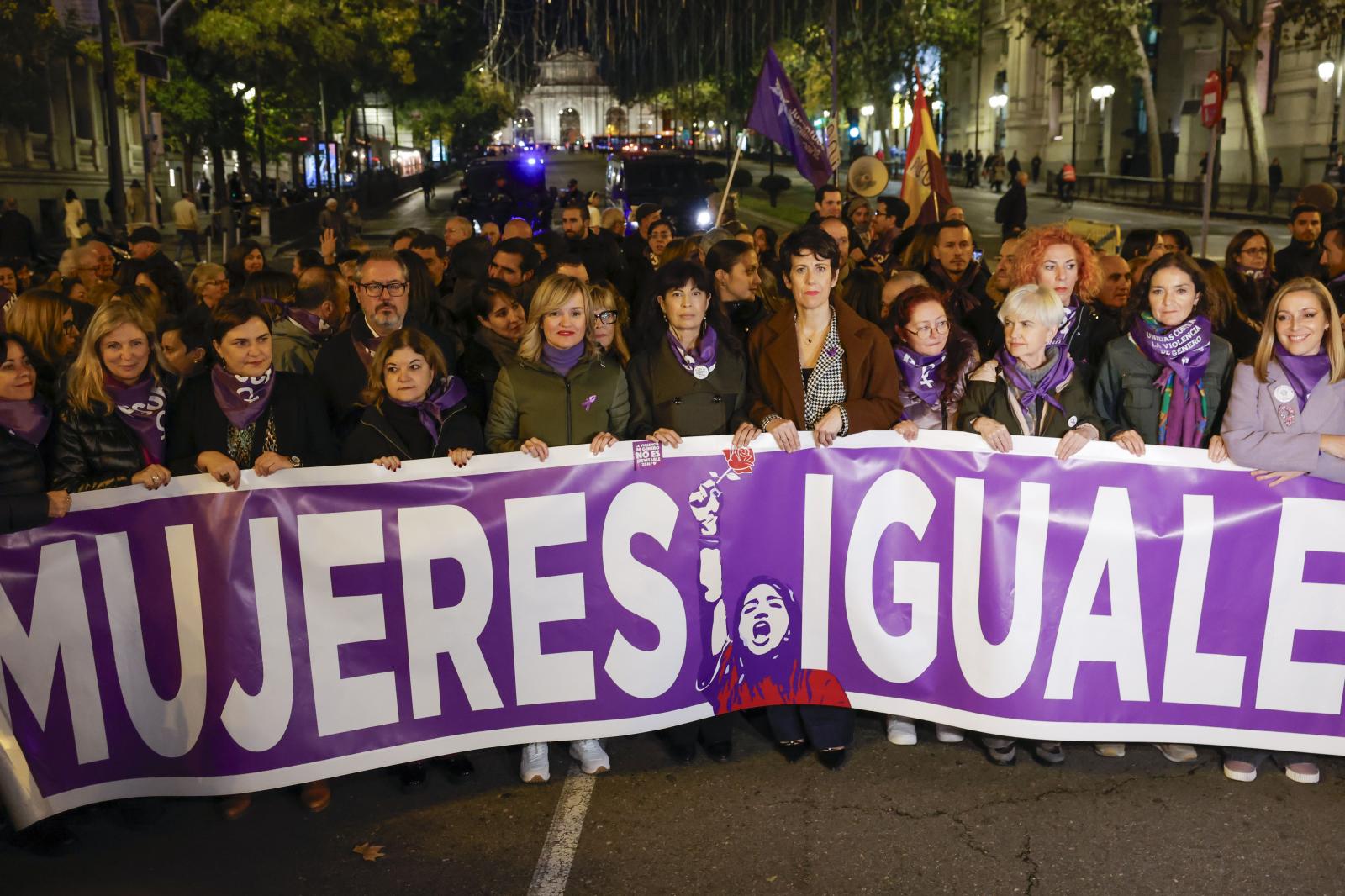 La manifestación del 25N, en imágenes