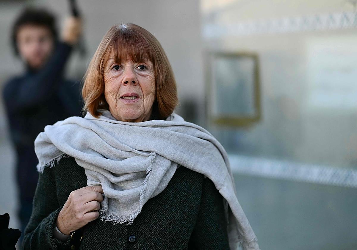 Gisèle Pelicot en el juzgado.