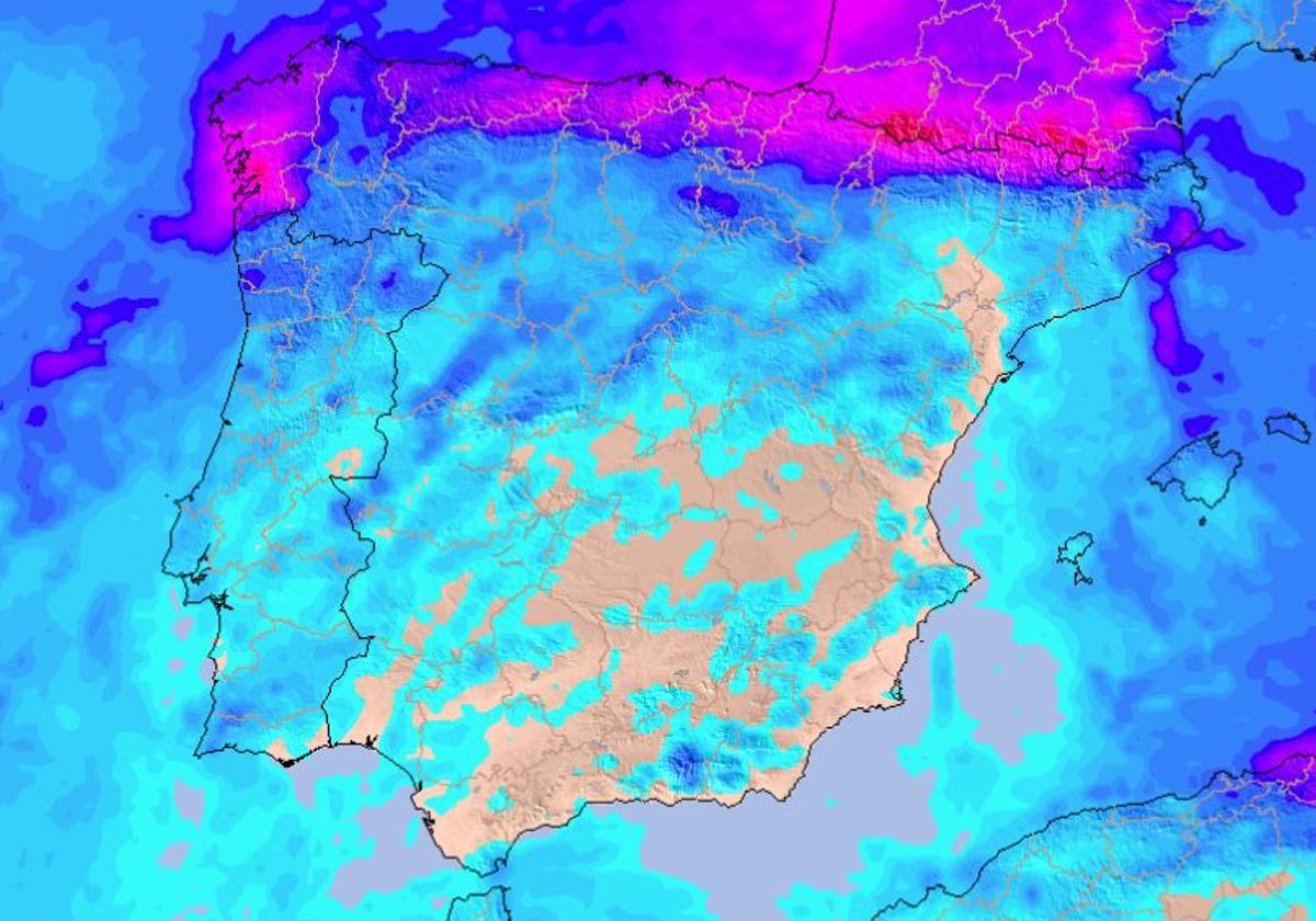 La Aemet avisa de la llegada de frío y lluvias a España en el puente de diciembre: las zonas más afectadas