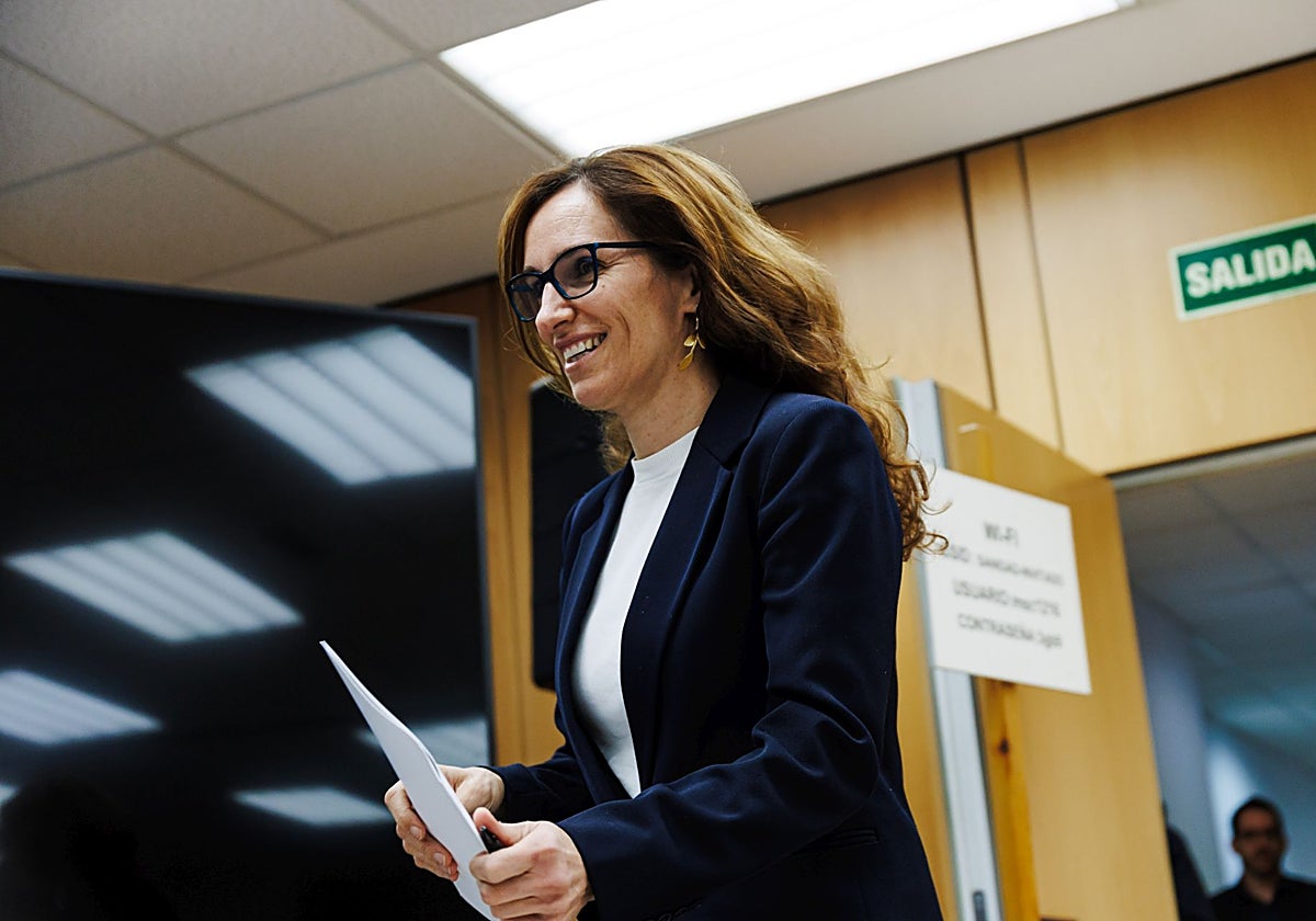 La ministra de Sanidad, Mónica García, este lunes