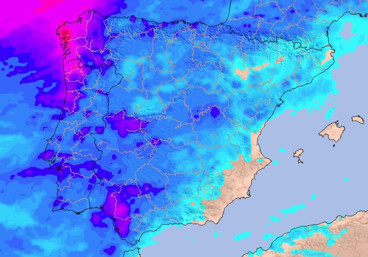 La Aemet avisa de la llegada de aire frío y una nueva borrasca a España a partir de esta fecha: nieve y lluvia en estas zonas