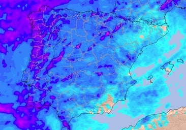 La Aemet avisa de la llegada de un frente de fuertes lluvias a España: estas son las zonas más afectadas