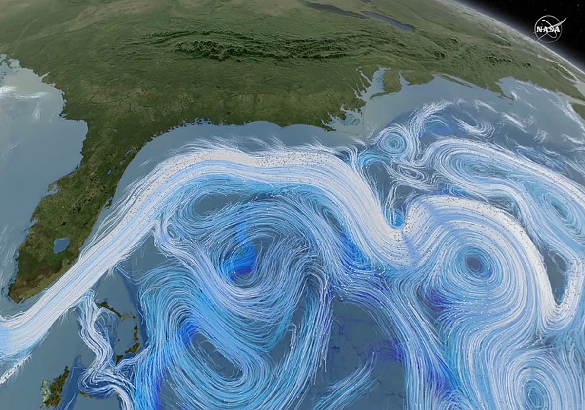 Camino de las corrientes oceánicas