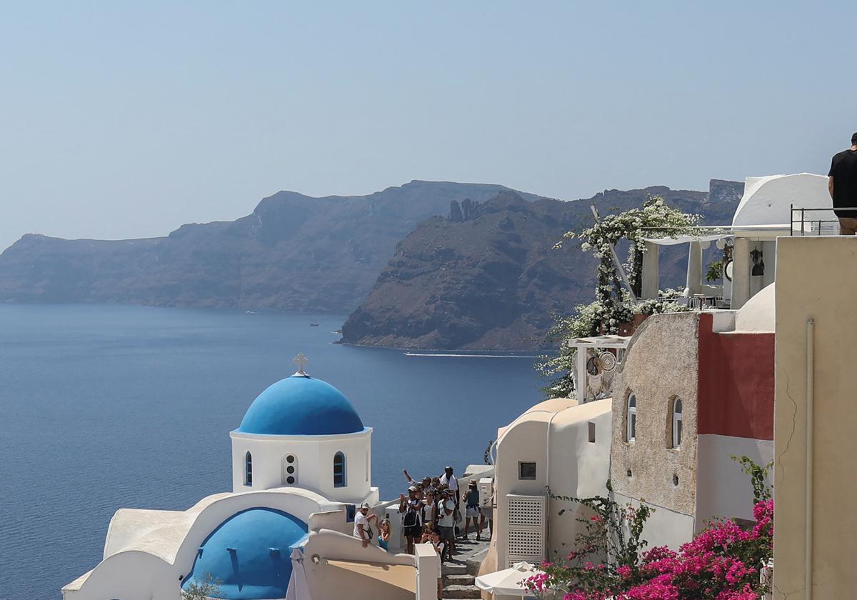 Vista de Santorini en una imagen de archivo.