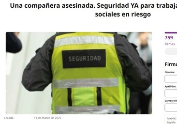 Educadoras sociales recogen firmas para pedir más seguridad tras el asesinato de su compañera Belén Cortés