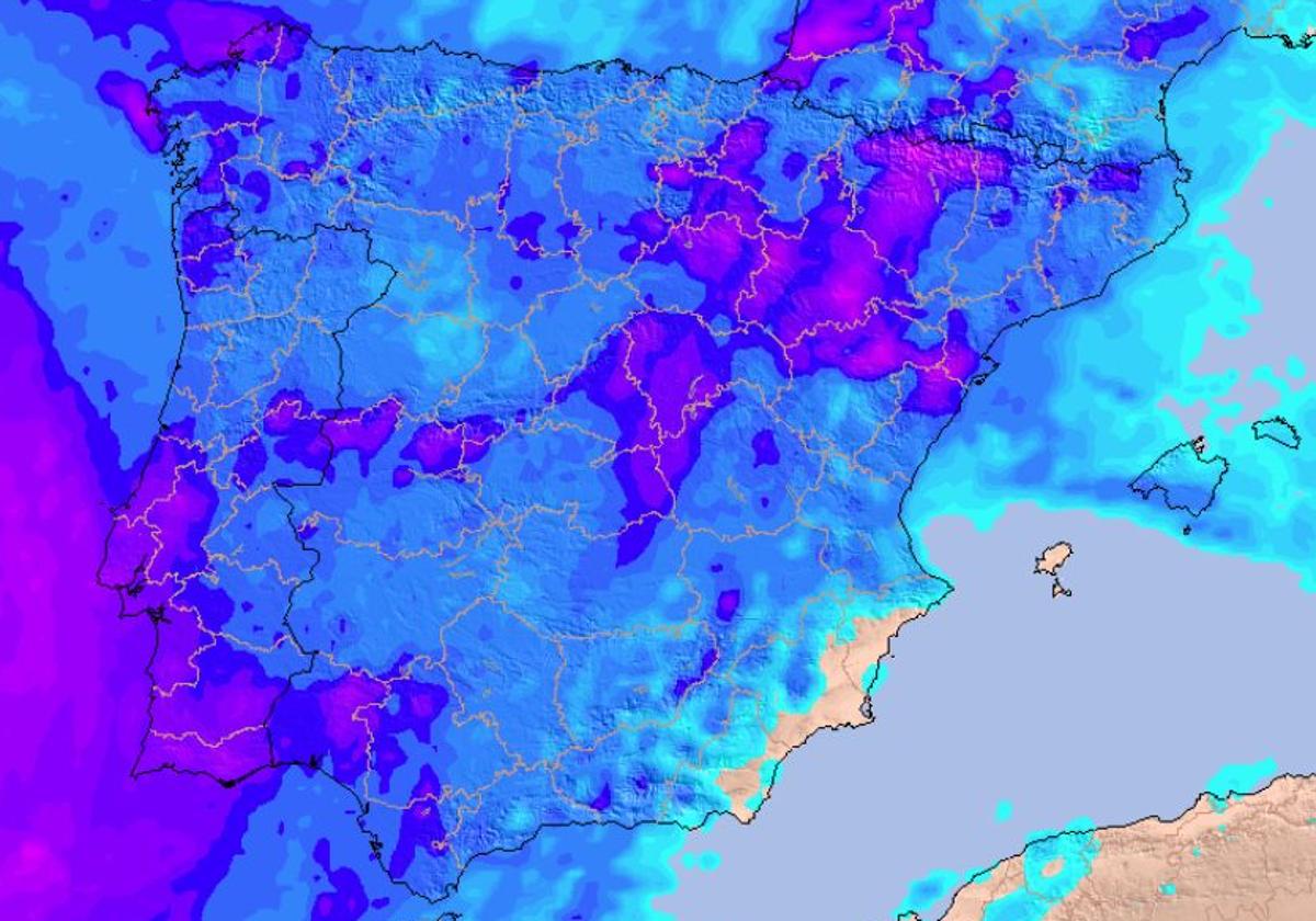 La Aemet lanza un aviso a España ante la llegada de la borrasca Nuria: lluvias, tormentas y frío en estas zonas