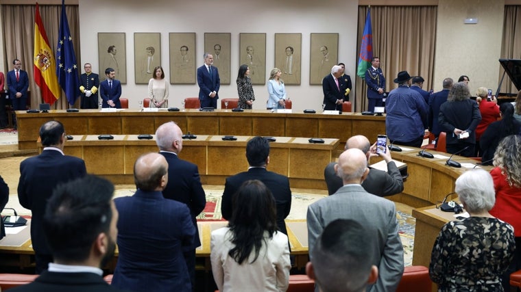 Momento en el que se interpretó el 'Gelem Gelem', el himno del pueblo gitano