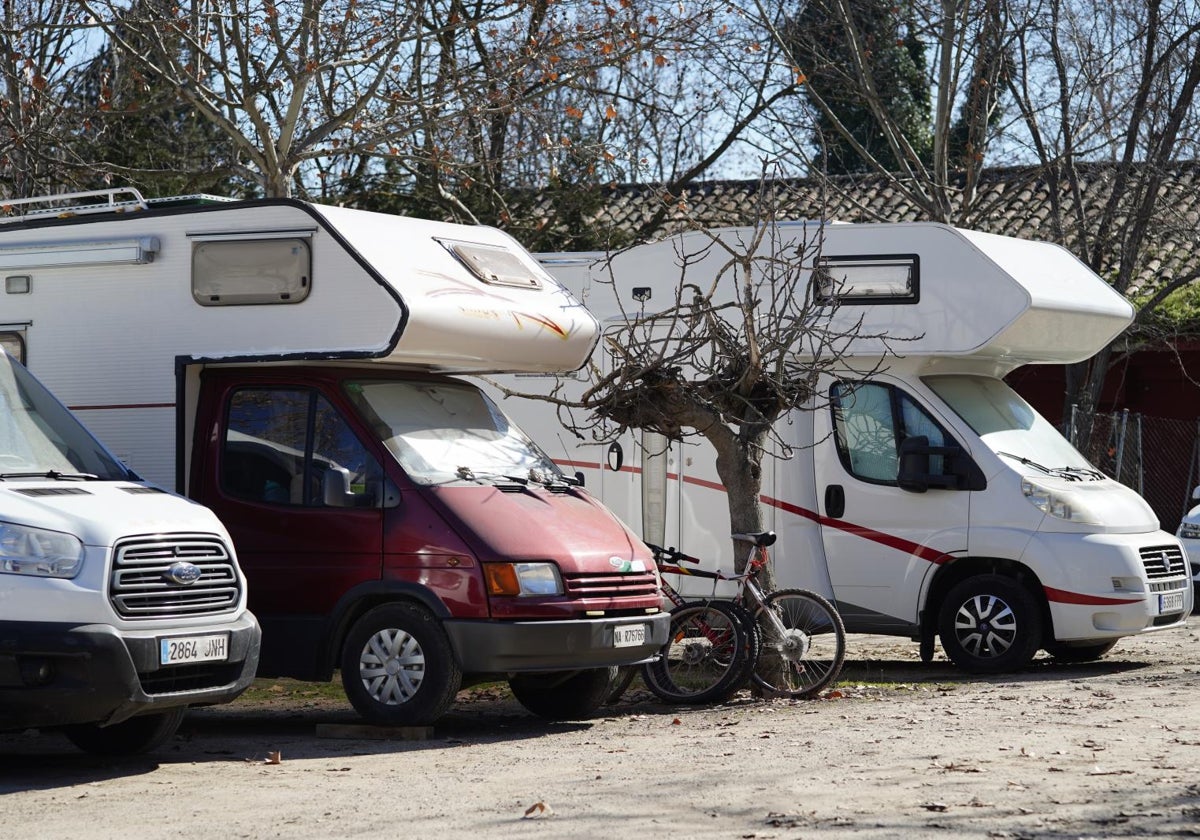 Autocaravanas estacionadas