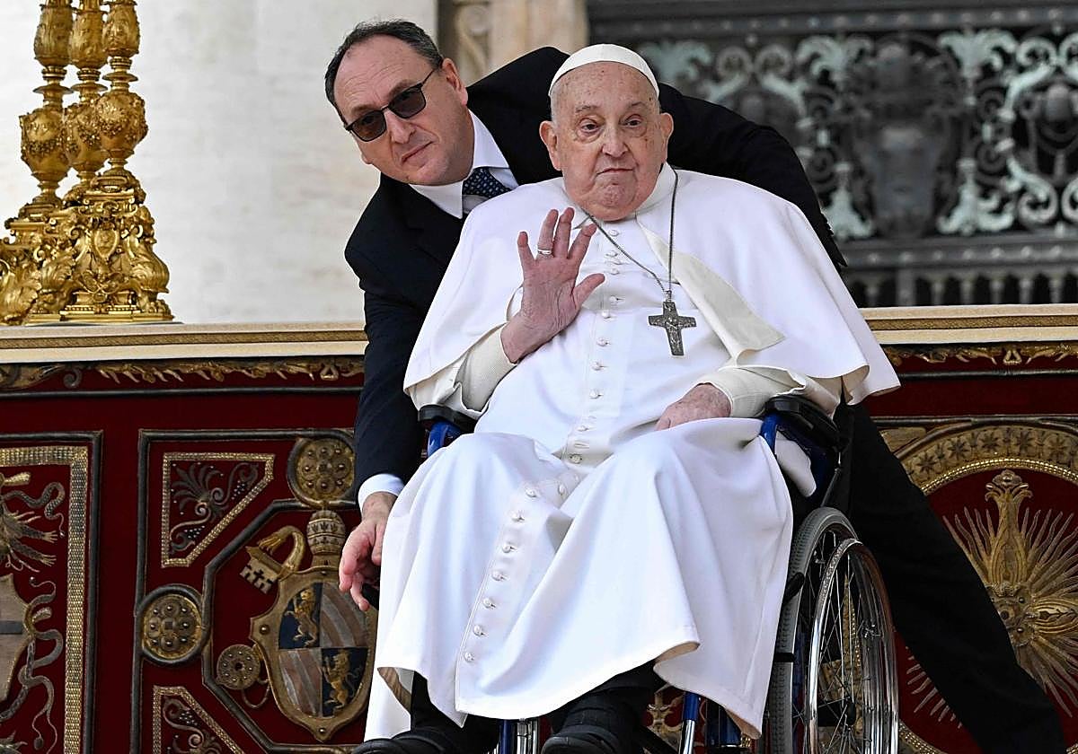 El Papa Francisco durante su aparición sorpresa el pasado Domingo de Ramos