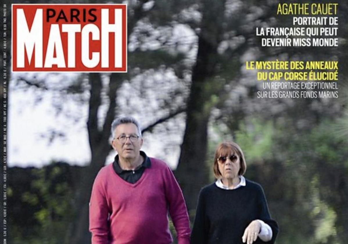 La portada del semanario 'Paris Match', donde aparece Gisèel Pelicot con su nueva pareja