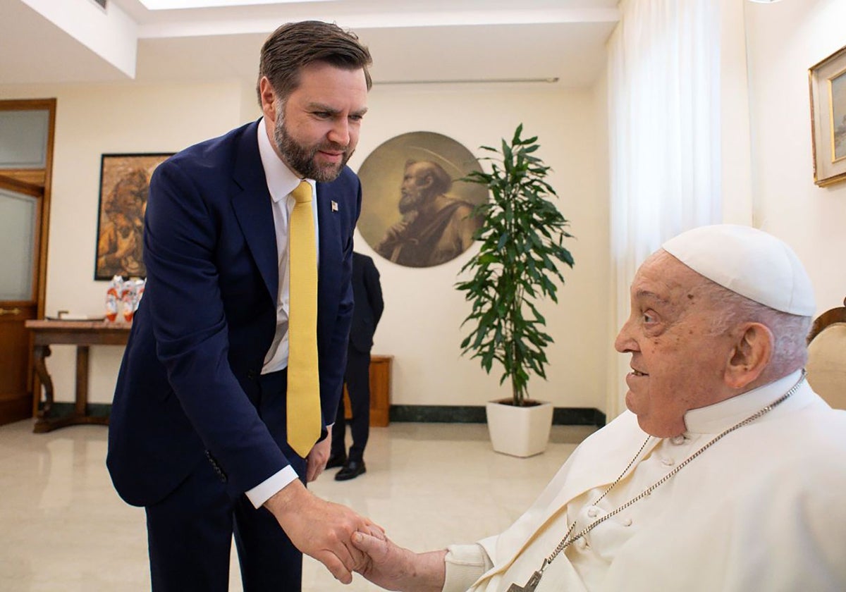 El vicepresidente de Estados Unidos , J. D. Vance, reunido con el Papa Francisco el Domingo de Pascua