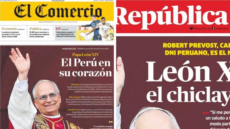 Portadas Perú León XIV