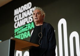 Ferran Adrià, alma de El Bulli Foundation, ayer en la presentación de Madrid Culinary Campus (MACC)