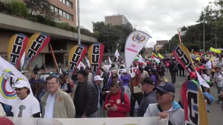 El "paro nacional" de Colombia se estanca con menos afluencia de la esperada