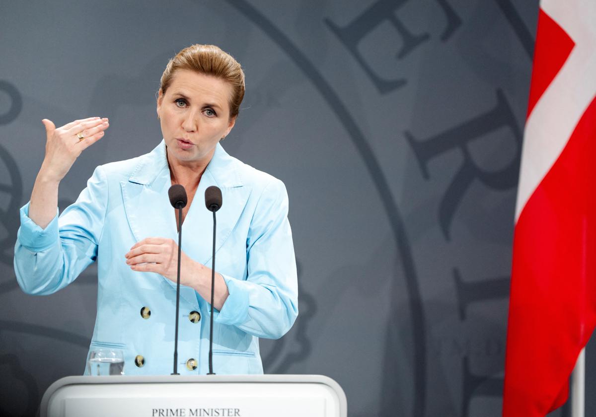 La primera ministra de Dinamarca, Mette Frederiksen.